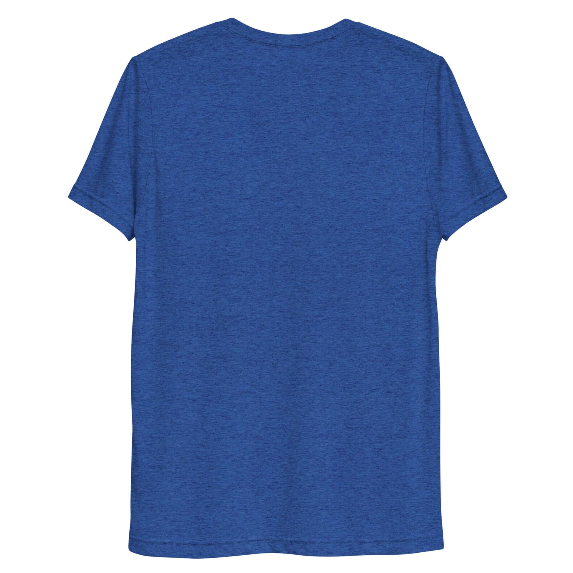 Back view of a blue Women's LOVE Pickleball Short Sleeve Shirt, perfect for stylish athletic wear.