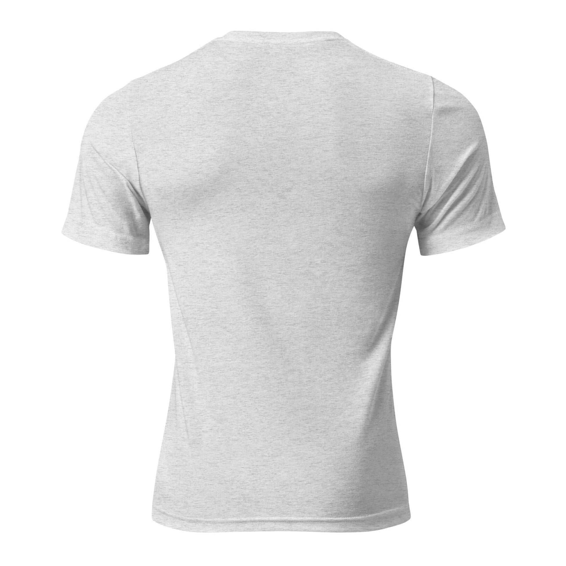 Back view of the Inspire Sketch Women's Short Sleeve T-Shirt in light gray fabric.