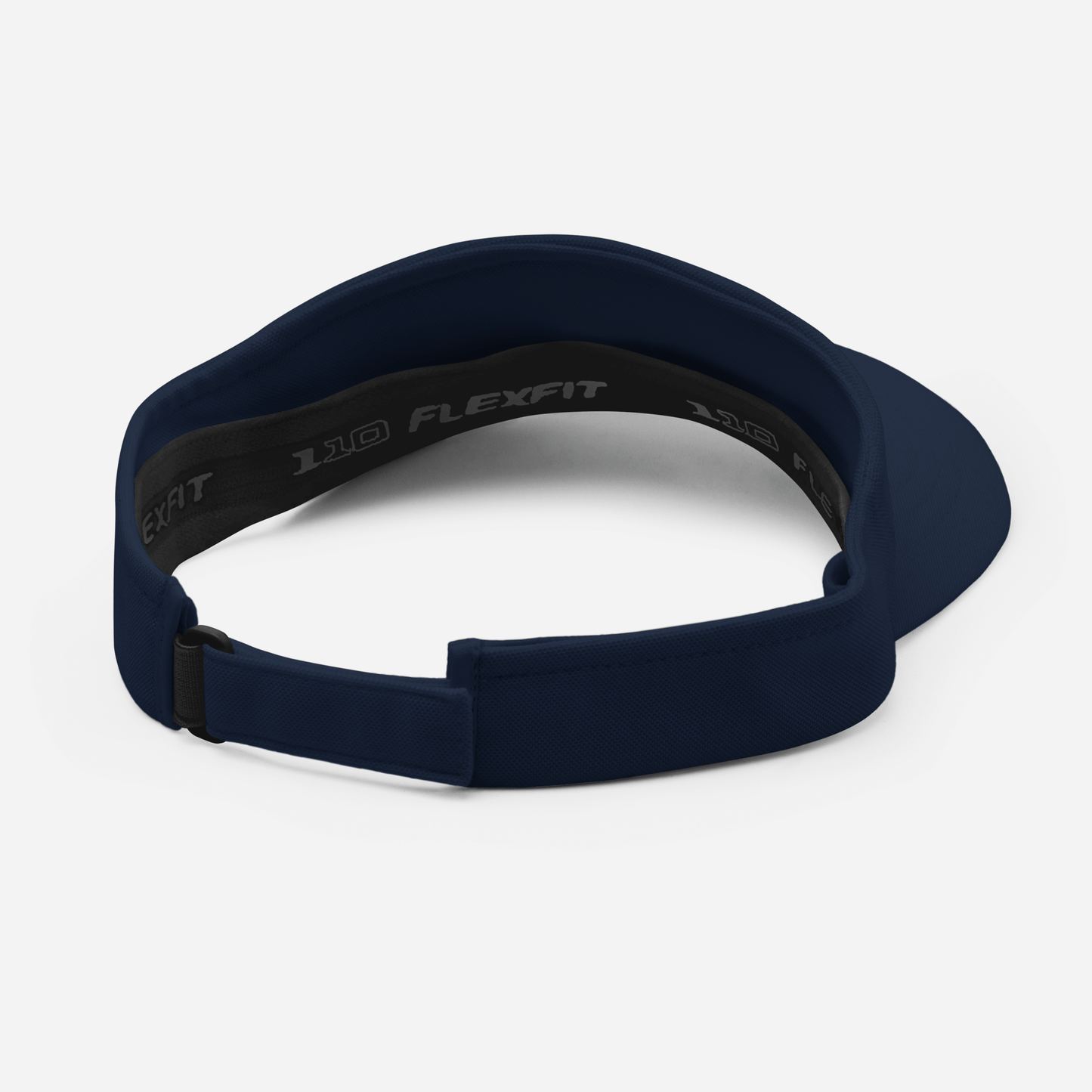 Navy blue adjustable Pickleball visor, back view, showing comfort band and stylish design for sports performance and sun protection.