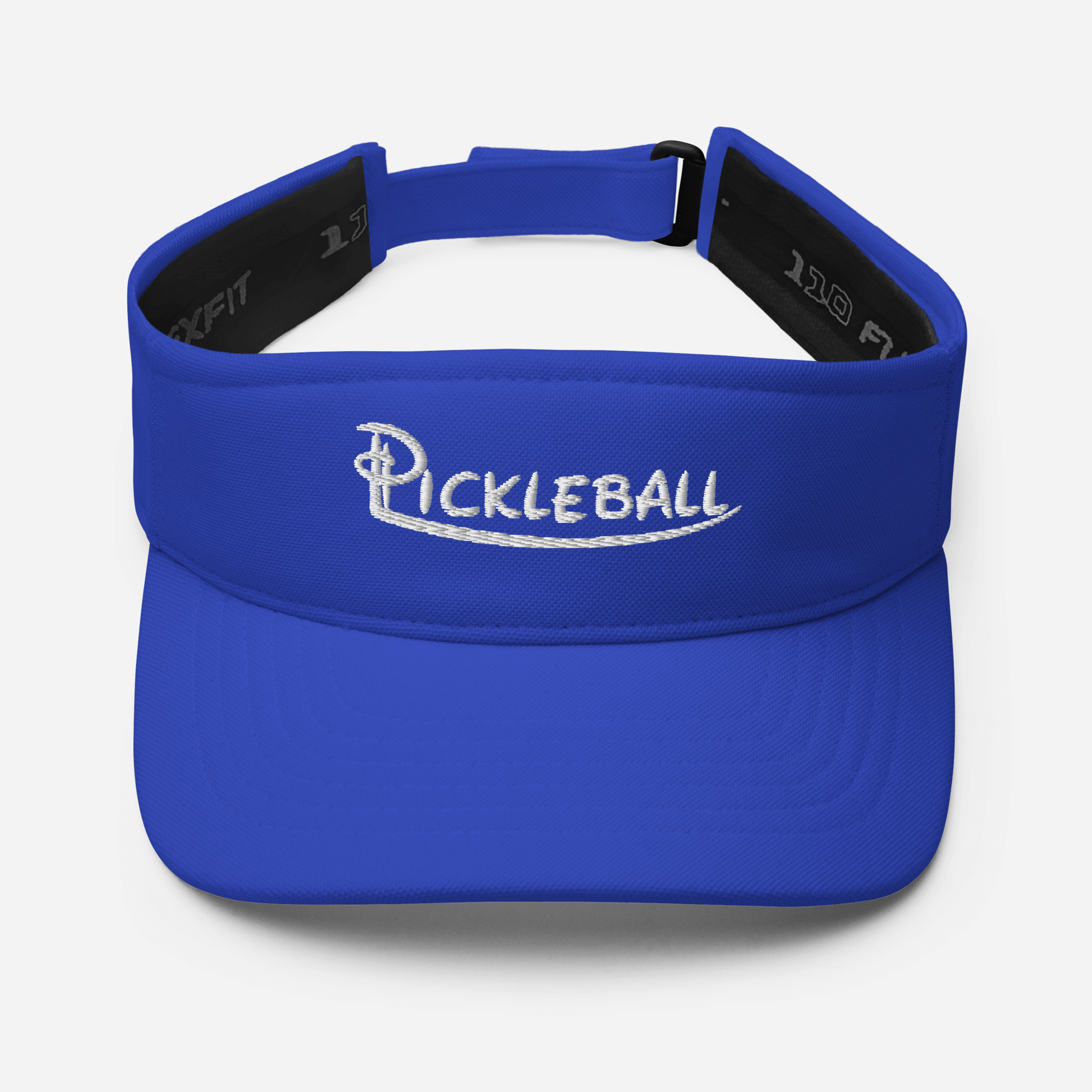 Blue Pickleball Embroidered Adjustable Visor with low-profile design for stylish performance on the court.