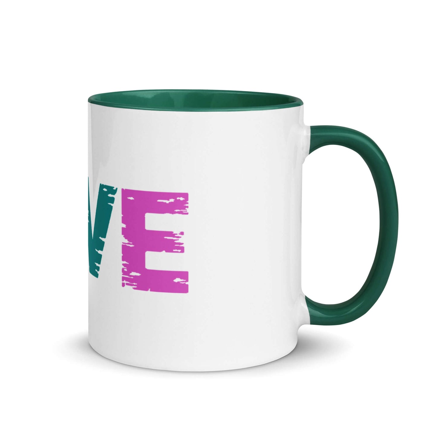 LOVE Pickleball Mug featuring vibrant colors and sturdy design, perfect for pickleball fans enjoying their favorite beverage.