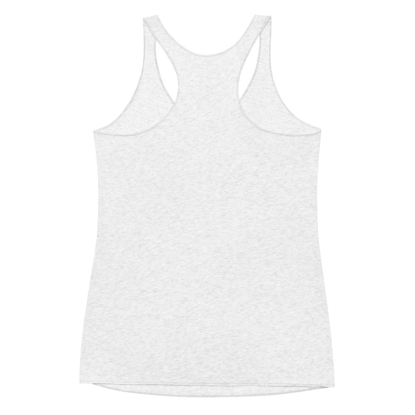 Back view of the Inspire Sketch Women's Racerback Tank in light gray with a stylish and comfortable design.