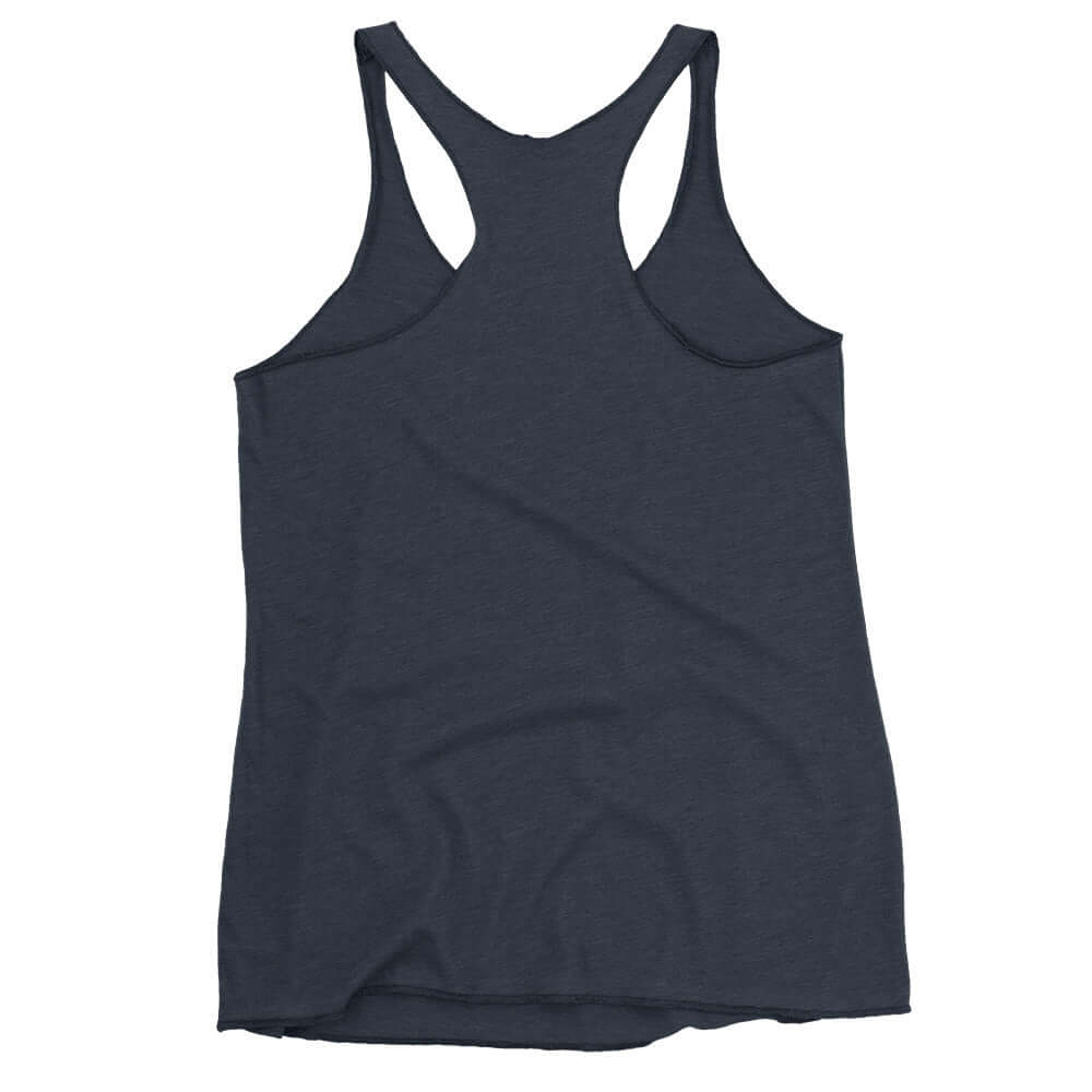 Back view of Women's LOVE Pickleball Racerback Tank, showcasing its stylish design and comfortable fit.