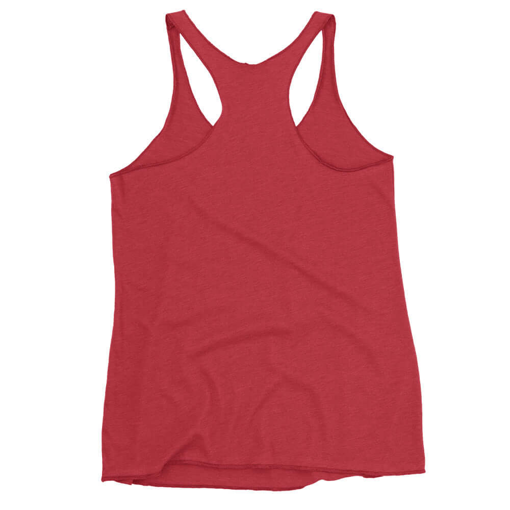 Women's LOVE Pickleball Racerback Tank, red, designed for comfort and performance on and off the court.